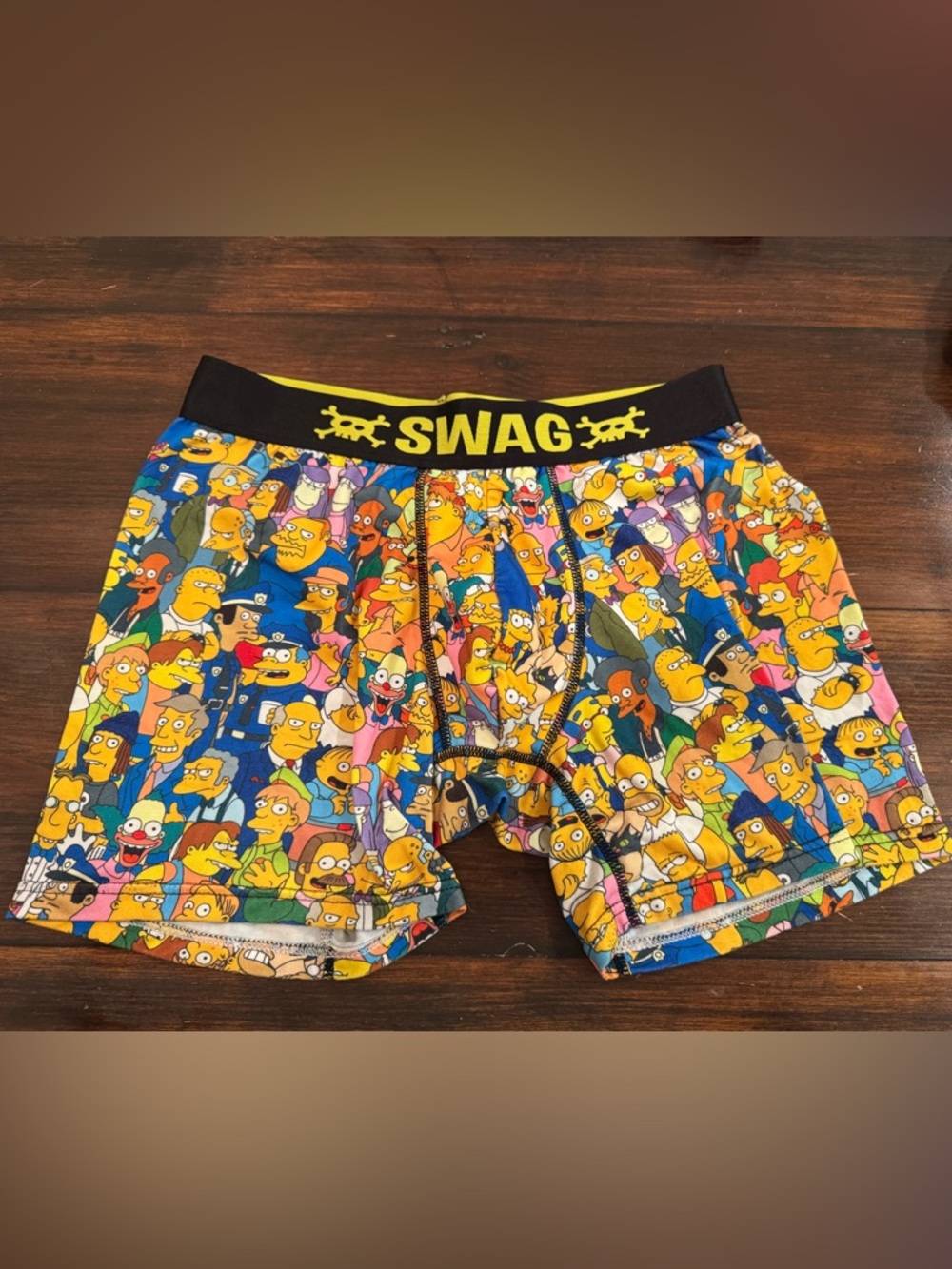 The Simpsons Swag Boxer Briefs Mens Medium Underwear Homer Bart Simpson